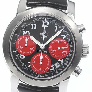 ジラール・ペルゴ GIRARD-PERREGAUX 80280 フェラーリ デイト 自動巻き メンズ 良品 保証書付き_791615