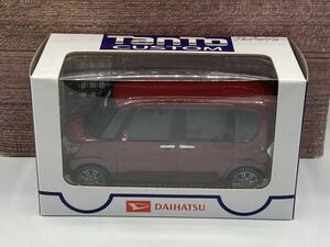 即決有★プルバックカー ダイハツ DAIHATSU タント カスタム CUSTOM L600S ファイアークォーツレッド Tanto 赤 レッド★ミニカー