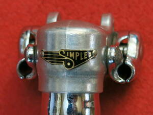 SP-06008　13544 フランス製　SIMPLEX サンプレックス バッジ　シートポスト 26.6mm 鉄中古