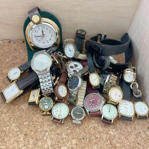 ●時計ジャンク● ２３本まとめ売りSEIKO CITIZEN ELGIN RICOH ALBA FOSSIL GUESS WAKO 他　必ず説明文お読み下さい　524