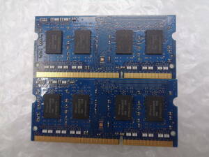 複数入荷 ノートパソコン用メモリ 各メーカー DDR3 PC3L-12800S 4GB ｘ 2枚セット 中古動作品(M26)
