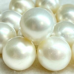 ［南洋白蝶14点おまとめ］M 50g/250ct 約13-16.5mm珠 pearl パール 本真珠 ジュエリー jewelry 裸石 宝石 pearl