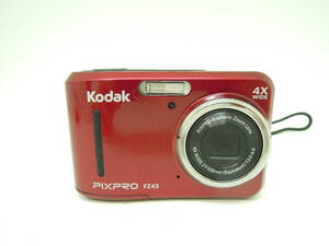 45220 ★ KODAK コダック PIXPRO FZ43 コンパクト デジタルカメラ デジカメ レッド ★ 中古品 稼働品