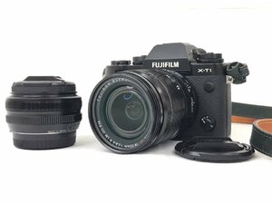Fujifilm 富士フィルム X-T1 ミラーレス一眼レフ レンズ Fujinon EBC 18mm f2 XF 18-55mm f2.8-4 R LM ストラップ付 カメラ レンズ セット