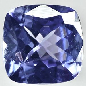 〔天然タンザナイト0.626ct〕a約5.14×5.08mm ルース 裸石 tanzanite ゾイサイト 宝石 ジュエリー テDG0