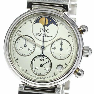 ジャンク IWC IWC SCHAFFHAUSEN 3736-006 リトル ダヴィンチ クロノグラフ ムーンフェイズ クォーツ レディース 保証書付き_768246