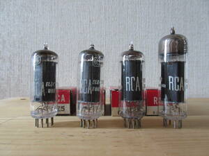RCA 6CZ5　　４本セット　　小型アンプの出力管にどうぞ！！