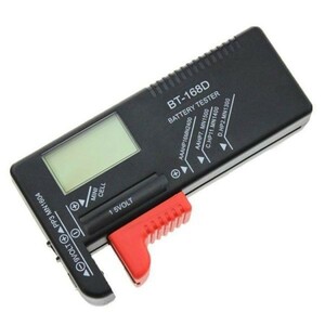 バッテリーチェッカー デジタル表示 バッテリーテスター 電池チェック 乾電池残量測定 ボタン電池 9V電池対応 単三単四対応LP-ANBT168D