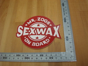 新品 SEX WAX ON BOARD STICKERS（セックスワックスオンボードステッカー） 6cm レッド