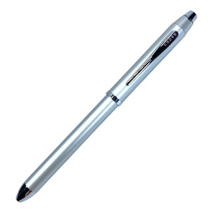 【美品】CROSS クロス TECH3 テックスリー ボールペン シャープペンシル 多機能 筆記用具 文房具 シルバー ツイスト式