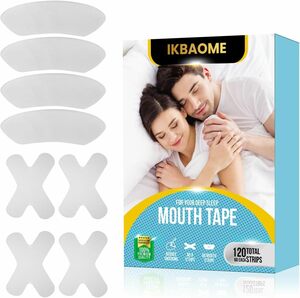 260　口閉じテープ 【X型60枚+O型60枚】口呼吸防止テープ いびき防止テープ 口テープ 口呼吸防止 口 のどの乾燥