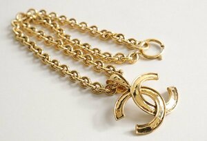 ヴィンテージ 【CHANEL】94SS デカココ ネックレス ゴールド ジュエリー アクセサリー CC ココマーク オールド シャネル ◆98/KC-1