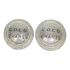 CHANEL シャネル COCO イヤリング アクセサリー ジュエリー 小物 ロゴ メタル シルバー