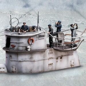 QPR ミニチュア 1/35スケール アーミー 兵士 5体セット 船 兵隊 樹脂 アーミー 海軍 海兵 Uボート 樹脂 未塗装 未組み立て G108