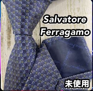 未使用 1円〜 Salvatore Ferragamo サルヴァトーレフェラガモ ネクタイ 管理番号91404202305