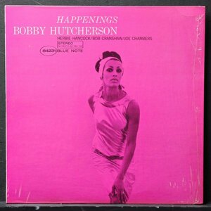 【米オリジナル】BOBBY HUTCHERSON 美品 NYラベル HAPPENINGS ボビーハッチャーソン BLUE NOTE シュリンク HERBIE HANCOCK / JOE CHAMBERS