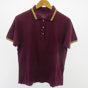 ユニフォームエクスペリメント uniform experiment ポロシャツ Tシャツ カットソー 半袖 紫 パープル 2 約M ■GY09 メンズ