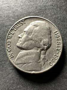 ★コレクター必見！！ アメリカ合衆国 リバティコイン 5セント 硬貨 1960 未洗浄 当時物 アンティークコイン コレクション 約5.0g G168
