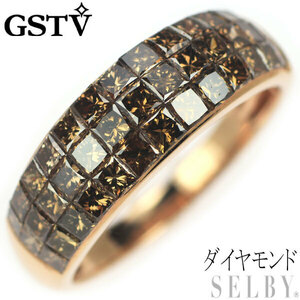GSTV K18PG ダイヤモンド リング ミステリーセッティング 新入荷 出品1週目 SELBY