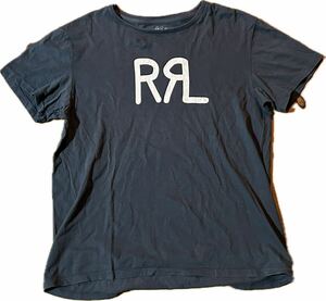 00s RRL Logo Tee Shirt DOUBLE RL ロゴ Tシャツ Ralph Lauren ラルフローレン USA アメリカ古着 ダブルアールエル 黒 ブラック