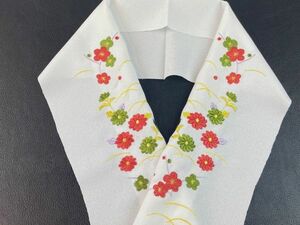 ▼三作▼送料無料　新品即決　刺繍半衿　洗濯OK 　A149