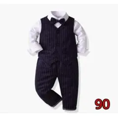 子供服 90 フォーマル スーツ ブレザー 男の子 ベビー服 4点セット