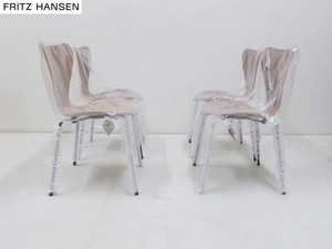 未使用品■FRITZ HANSEN フリッツハンセン■セブンチェア ウォールナット 4脚セット アルネ ヤコブセン