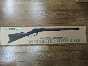 ※○M-075/K.T.W WINCHESTER ウィンチェスター M1873 RIFLE アメリカンウォールナットストック スペアマガジン付 エアコキ　/1円～