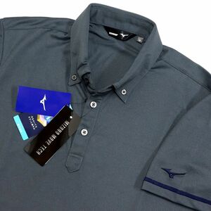 ●送料390円可能商品 ミズノ ゴルフ MIZUNO GOLF 新品 メンズ 吸汗速乾 ボタンダウン ポロシャツ [52JA905208-L]一 三 弐★QWER QQAA-20