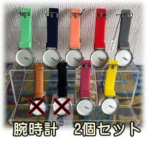 【未使用品】腕時計　お好きな色2個セット◆男女兼用◆電池交換済み