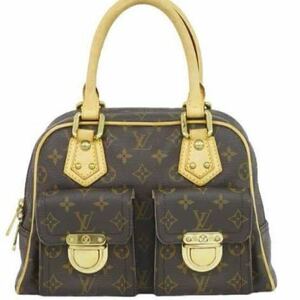 本物 ルイヴィトン LOUIS VUITTON LV マンハッタン PM モノグラム ハンドバッグ ブラウン M40026☆