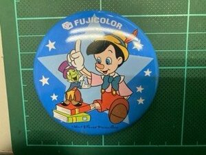 フジカラー　ピノキオ　缶バッチ　フジカラー