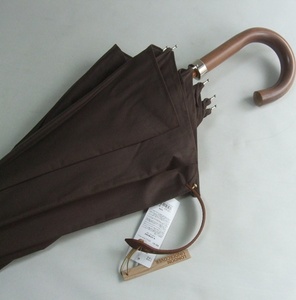 高級 ロンドンアンダーカバー London Undercover メンズ 日傘・傘 未使用 Walking Umbrella malacca wood-handle 英国製 税込定価38.500円