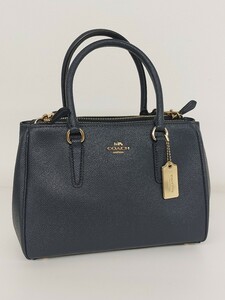 14313　COACH コーチ 2WAYバッグ ミニショルダーバッグ ハンドバッグ ミニサリーキャリーオール F44962 PVCレザー USED品