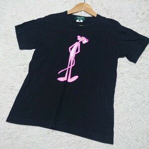 【1円〜】希少なコラボ商品 コムデギャルソンオムプラス Tシャツ ピンクパンサー ブラック COMME des GARCONS