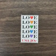 外国切手　アメリカ　1984　LOVE　1種