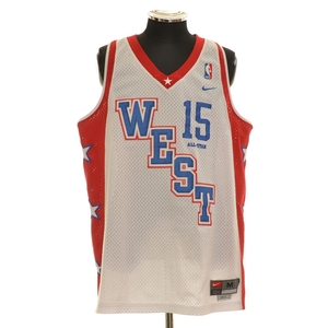 〇439239 NIKE ナイキ ○ゲームシャツ 2004 NBA ALL STAR WEST #15 ANTHONY カーメロ アンソニー サイズM メンズ ホワイト×レッド