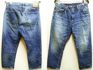 ◇即決[W36L29]ほぼ未使用品 WAREHOUSE BEAMS PLUS 別注 1105 セコハン 2ND-HAND ビンテージ加工 ビームスプラス デニム パンツ■5625