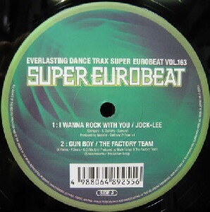 $ SUPER EUROBEAT VOL.163 (VEJT-89255) Jock-Lee / I Wanna Rock With You レコード盤 VIVA THE NIGHT / GROOVE TWINS Y30