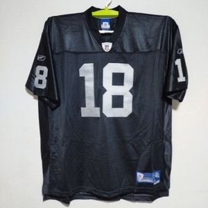 Reebok NFL プレミアJERSEY レイダース＃１８モス SIZE XXL ブラック