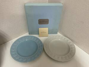 1575◆未使用 WEDGWOOD ウェッジウッド クイーンズウェア コレクション フェスティビティ プレート2枚セット 中皿 27㎝