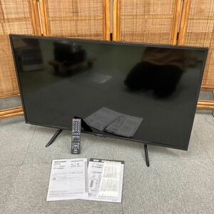 $【売り切り】2023年製！SHARP シャープ AQUOS アクオス 液晶カラーテレビ 2T-C42BE1 リモコン付属 42V型 取り扱い説明書付属 動作確認済み