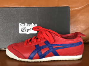 [中古美品] Onitsuka Tiger レディース スニーカー 23cm MEXICO 66 SD オニツカタイガー 赤 TH4J2L F581116 レッド メキシコ66 レザー