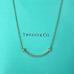 大人気★極美品★試着品★TIFFANY & Co.ティファニーT スマイル ネックレス #9442410