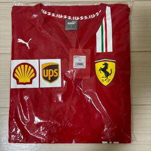 新品 未開封 F1 PUMA Scuderia Ferrari SF プーマ スクーデリア フェラーリ チーム オフィシャル Tシャツ サイズ:XL [定価:9,180円税込] 
