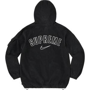 送料無料! Mサイズ Supreme Nike Arc Corduroy Hooded Jacket Black 黒 ブラック シュプリーム ナイキ アーチロゴ コーデュロイ ジャケット