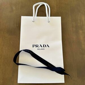 PRADA プラダ 紙袋 リボン付き 小サイズ ショッピングバッグ ショッパー ギフト プレゼント ラッピング ギフトバッグ 袋 即日発送可 新品