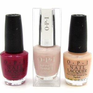 オーピーアイ ネイルラッカー インフィニットシャイン他 3点セット まとめて コスメ マニキュア レディース OPI