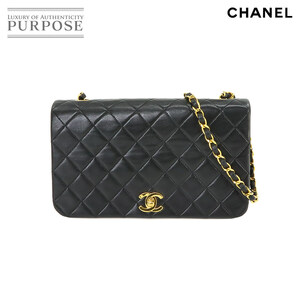 シャネル CHANEL マトラッセ チェーン ショルダー バッグ レザー ブラック ゴールド 金具 Matelasse Bag 90225196