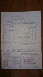 ②1994/10・20・セルシオ・価格表・カタログ・無